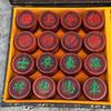 Caja de Regalo Ajedrez Chino DIY Madera Maciza de Alta Gama Grande Sándalo Sangre Adulto Juego de Ajedrez Tablero de Cuero Portátil