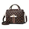 Bolsa de Mujer de Comercio Exterior Vintage Moda Bolsa de Mujer Bolsa Portátil de Hombro Cruzada Estampada Portátil Pequeña Cuadrada