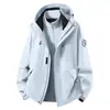 Chaqueta Softshell Camel Blue para Mujer Otoño Invierno Exterior Cortavientos Impermeable Tres en Uno Escalada Senderismo Abrigo Ropa Exterior Hombre