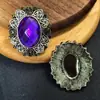 Novo Estilo Retrô Flor Antiga de Prata em Forma de Diamante Fecho Colar Pulseira Acessórios Headwear de Menina Retrô Acessórios de Brincos Reto
