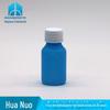 Frasco líquido plástico azul selado azul fosco de 30ml HDPE com sombreamento de escala