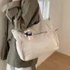 Bolsa de Invierno de Gran Capacidad Versión Coreana 2025, Bolso de Hombro de Color Sólido Simple Estilo Coreano para Mujer, Bolso Tote Casual de Nicho