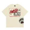 Hermosa Moda Hell Star Ins Mismo Estilo Vintage Estampado Top para Hombre y Mujer Casual a la Moda Algodón Puro Lavable Camiseta de Manga Corta