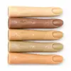 Dicas de Prática de Nail Art Ferramenta de Prática com Dedo Falso Articulações Flexíveis Textura Clara Manequim Dedo Falso