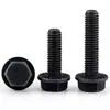 Parafusos Sextavados com Flange Classe 10.9 Pretos Gb5787 Parafusos com Flange e Dentes M6M10-M16