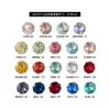 Rhinestones Octagonales K9 Premium para Uñas con Diseño de Rosa del Milenio, Populares Lujosos Brillantes Multifacéticos de Cristal con Base Puntiaguda para Uñas