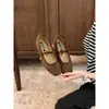 2026 Outono estilo coreano nova moda cadarço feminino plano corte baixo nicho sapatos femininos