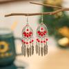 Pendientes Pequeños y Cortos de Hoja Naranja, Joyería de Margarita, Combinación Creativa, Pendientes de Estilo Festivo, Pendientes de Estilo Étnico al por Mayor
