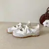 Aumento de Altura de 4 cm ~ Zapatos Deportivos Mary Jane de Ballet para Mujer con Suela Suave de Cuero Genuino 2026 Modelo Nuevo de Verano Zapatos Casuales con Velcro