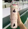 Taza de Café de Cerámica con Revestimiento Interior, Doble Pared, Asa de Acero Inoxidable 316, Gran Capacidad, Portátil, Mantiene el Frío, Vaso de Hielo, Venta al por Mayor