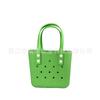 Bolsa de EVA com Furos Estilo Coreano, Bolsa de Mão com Acessório DIY, Bolsa Térmica para Armazenamento, Bolsa de Praia Moderna e Fofa