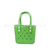 Bolso de mano perforado de EVA, bolsa de almuerzo portátil para picnic al aire libre, bolsa de playa para mujer, se puede decorar DIY en verano
