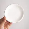 Día de la Madre Bandeja de Cerámica para Guardar Joyería Anillos Redonda Irregular Bandeja para Joyas Collares Pendientes Plato de Porcelana Adorno