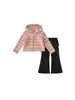 Conjunto Infantil YouBao 2026 Otoño Nuevo Sudadera con Capucha Ajustada Cubrepañal Pantalones de Campana Conjunto de Dos Piezas para Niñas Moderno