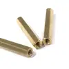 Pilar de Cobre de Passagem Dupla com Cabeça Plana Parafuso de Pilar de Cobre para Placa-Mã Pilar de Isolamento de Cobre Hexagonal Suporte de Pino de Cobre para Chassi Pilar de Suporte M3M4