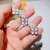 Nuevo Pulsera de Trébol de Cuatro Hojas Estilo Chino Todo Fósforo Calcedonia Natural Chapado en Plata con Colgante de Trébol de Cuatro Hojas Joyería de Mano Regalo