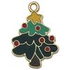140 Desenhos animados Óleo Gota Liga Santa Elk Árvore Floco de Neve DIY Brincos Pulseira Pingente Jóias Acessórios