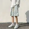 Fabricante Original Shorts Florales de Seda de Hielo Tie-Dye para Hombre Verano Sueltos Casuales Vacaciones Pantalones de Cinco Puntos Modernos Pantalones de Secado Rápido