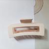 Pinza cuadrada de 13 cm para cabello, pinza de tiburón, color sólido esmerilado, pinza para el cabello para baño, pinza para el cabello para la parte posterior de la cabeza, venta al por mayor