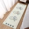 Alfombra de Baño de Cachemira Personalizada Antideslizante Dormitorio Lindo Dibujo Animado Larga de Noche Ventana Mirador Alfombra de Felpa Fácil de Cuidar