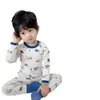 Otoño e Invierno Ropa de Otoño y Pantalón de Algodón Puro para Bebé Traje Ropa Interior sin Costuras para Niños Pijama Grueso Cálido de Dibujos Animados para Niños y Niñas