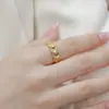 Anillo Exagerado de Ginkgo Estilo Nuevo Europeo y Americano para Mujeres, Anillo Artesanal Cepillado Retro de Plata de Ley S925, Popular en Xiaohongshu