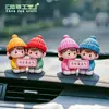 Muñecos de Pareja para Micro-paisajismo Conduciendo, No te Enojes, Adornos DIY, Accesorios de Señal de Estacionamiento para Consola Central, Adornos Pequeños para Montar en el Coche
