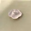Pingente de Fechadura Nuvem Auspiciosa de Calcedônia Branco Gelo Natural Ágata Azul Fivela da Paz Gato Deitado Trevo de Quatro Folhas Colar de Jade Joias