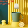 Taza de plástico simple para enjuague bucal al por mayor 2 yuanes tienda departamental taza de plástico para lavar baño del hogar taza de plástico para adulto para cepillarse enjuague bucal