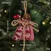 Saco da Sorte de Natal Transfronteiriço Pingente Bolsa de Linho Bolsa de Presente Pequena Bolsa de Presente Acessórios para Árvore de Natal Decoração Atacado