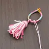 Cordón para Colgante de Borla de Hilo de Algodón Retorcido a Mano Estilo Xizang, Producto Semi-Terminado para Colgantes de Teléfono, Manualidades de Estilo Étnico, Colgantes de Coche y Borlas de Bolsos