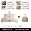 Cama Moderna Minimalista de Alta Gama con Tejido Tecnológico, 1.5X 2m, para Uso en Casa, Cama Matrimonial, Cama de Bodas, Cama Matrimonial 1.8X 2m