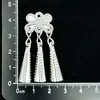 Boneca gato de batata de Guizhou acessórios DIY lembrança coroa de cabelo prateada chapéu étnico Miao chapéu tiara de chifre de vaca borboleta