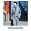 Traje Gris Entrevista Ropa de Trabajo Traje Profesional Hombres y Mujeres Mismo Estilo Estampado Ropa de Trabajo de Ventas Bienes Raíces Ropa Formal