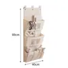 Bolsa de Almacenamiento para Ropa Interior Colgante Puerta de Armario Trasera Bolsa de Malla Multicapa Calcetines Organizador de Ropa Interior Herramienta para Hogar Dormitorio