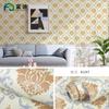 Nuevo papel tapiz autoadhesivo de PVC grueso, impermeable, estilo pastoral europeo, para dormitorio, fondo en vivo, pegatinas de pared instantáneas