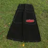 JeansJnco Y2K Personalizado para E-commerce Transfronteiriço, Modelo Largo com Bordado Vintage, Estilo Streetwear Hip-Hop, Calça Masculina de Perna Larga Harajuku