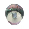 Bola de Cristal Luminosa Bola de Nieve de Conejo Personalizada Adornos Transfronterizos Decoración del Hogar Escritorio Artesanía de Resina Adornos