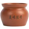 Panela de Cerâmica com Tampa para Cozinhar Sopa Lentamente, Panela de Ensopado com Vedação de Água, Panela de Sopa para Uso Doméstico, Lanche Shaixian, Jiangxi, Panela de Barro para Porção Individual