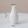 Jarrón de Cerámica Ins Escandinavo Arreglo Floral Muebles para el Hogar Blanco Cocido Sencillo Pequeños Recipientes para Flores Mesa de Comedor Mueble de TV Decoración con Flores Secas