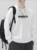 Sudadera Redonda Americana para Hombre 2025 Primavera y Otoño Nuevo Estilo Coreano Estilo Perezoso de Moda Holgada Versátil Casual Sudadera para Hombre