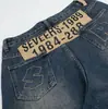 Jia Yi Ku Marca de Moda 26 Nuevos Jeans Holgados de Retazos Retro Americanos Pantalones Scimitar Personalizados Cleanfit para Hombres y Mujeres