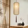 Nuevo Candil de Linterna Estilo Chino Estilo Chino Zen Restaurante Sala de Té Pasillo Pasillo Catering Barbacoa Tienda Lámpara de Tela Antigua