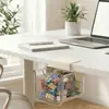 Cajón de Almacenamiento Debajo del Estante, Organizador Deslizante Transparente de PET para Baño y Escritorio