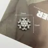 Acessórios de Liga Metálica com Pérolas e Strass em Formato de Floco de Neve Estilo Coreano, Joias Resistentes, Presilhas de Cabelo Feitas à Mão, Capa de Celular, Materiais para DIY em Roupas