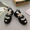 Sandalias Deportivas de Verano Estilo Papá para Mujer 2024 Modelo Nuevo Malla Transpirable Huecas Cierre de Velcro Punta Cerrada Suela Gruesa para Aumentar la Altura