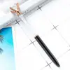 Versão coreana criativa de caneta de cristal giratória grande caneta de diamante atacado logotipo para impressão escritório papelaria estudante caneta esferográfica de plástico