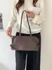 Bolso Boston Plegado de Color Sólido Transfronterizo para Viajes Diarios, Nuevo Estilo Coreano para Mujer, Bolso de Hombro Versátil, Simple y Casual