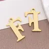 Colgantes de Acero Inoxidable con 26 Letras Mayúsculas Inglesas, Aretes, Colgantes Pequeños, Collares Hechos a Mano para DIY, Pulseras, Accesorios de Joyería
