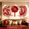 Set de decoración para habitación de boda, incluyendo todos los artículos necesarios para decorar la escena de la boda, el nuevo hogar del novio y la alcoba de la novia, incluyendo decoraciones de fondo y arreglos florales.